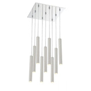 9 Light Chandelier-Brushed Nickel