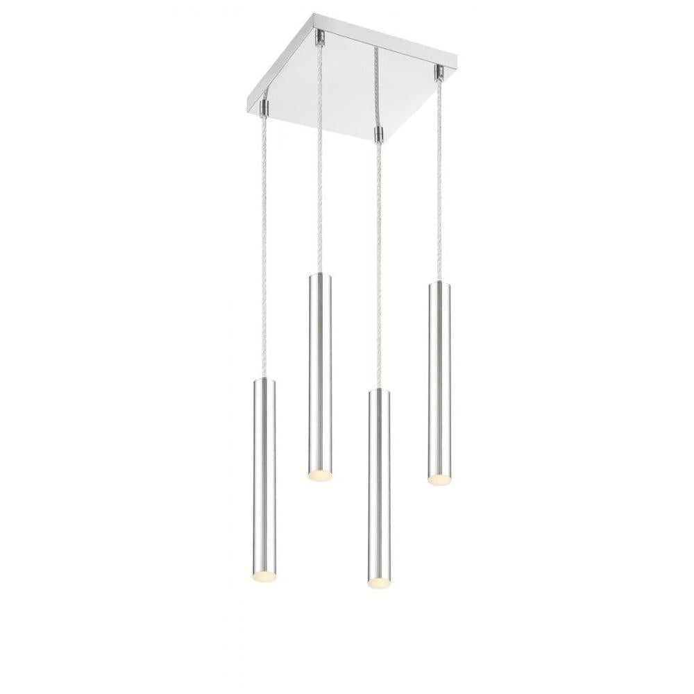 4 Light Chandelier-Chrome