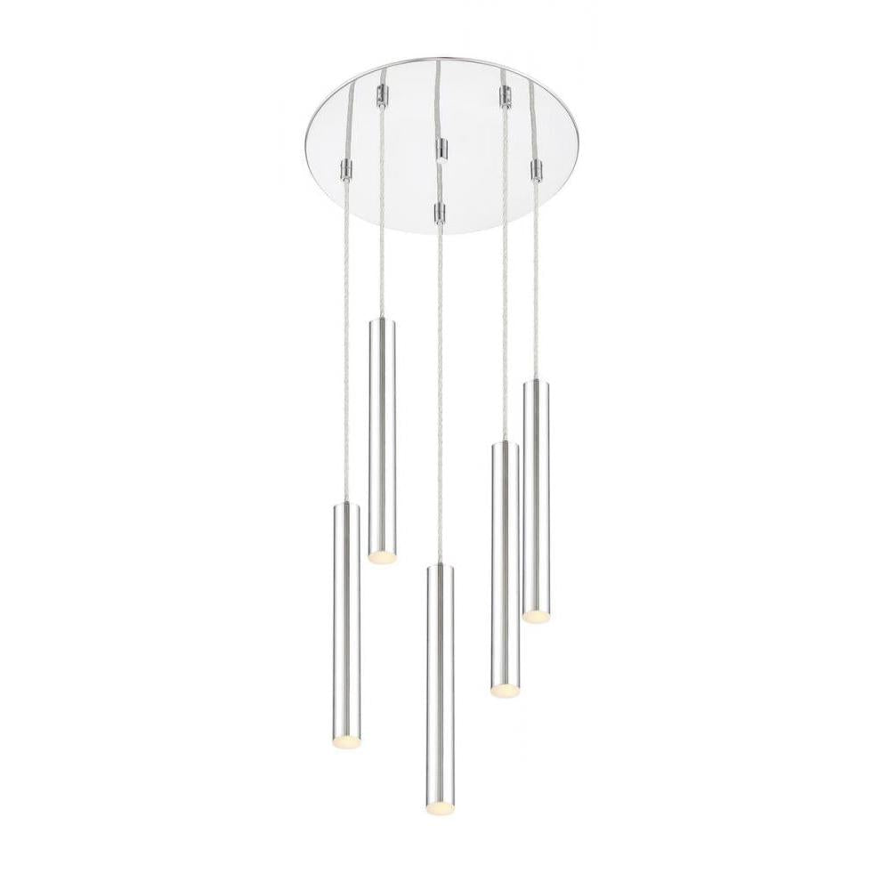 5 Light Chandelier-Chrome