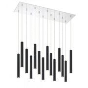 14 Light Chandelier-Matte Black