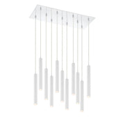 11 Light Chandelier-Matte White