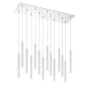 14 Light Chandelier-Matte White