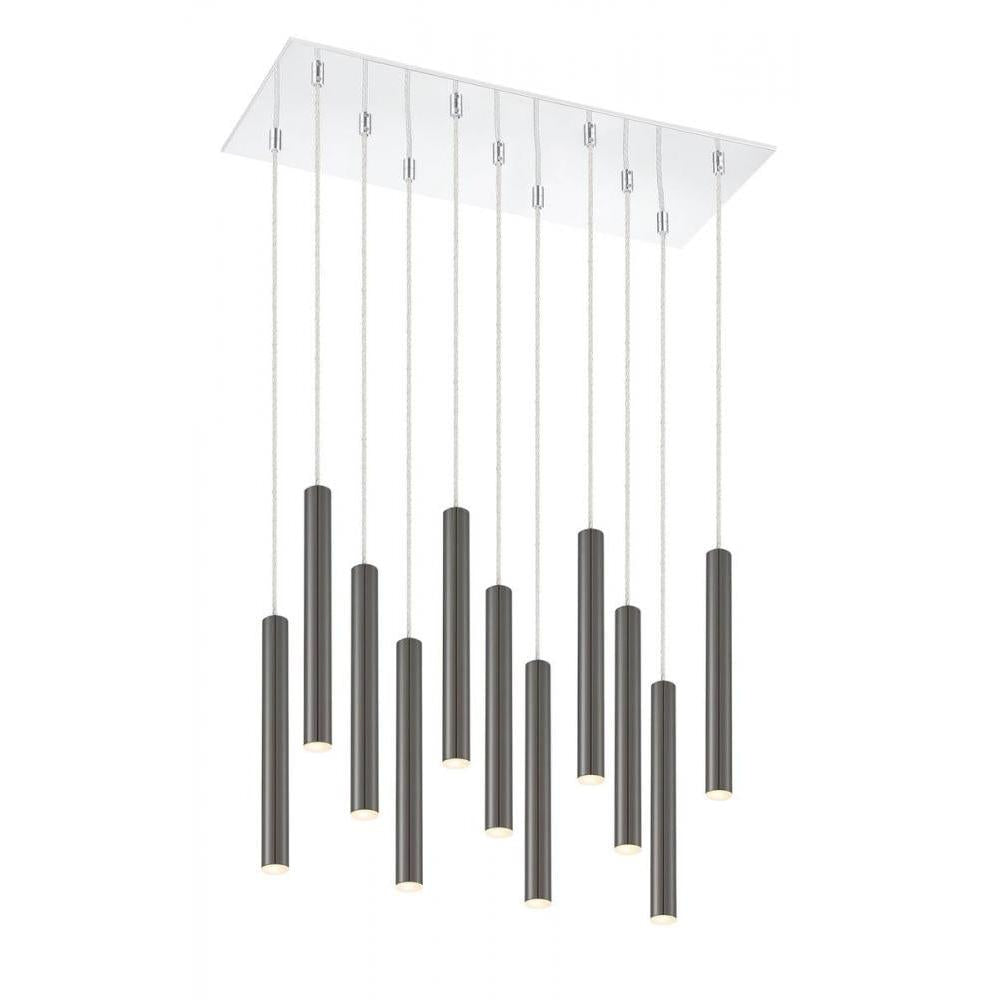 11 Light Chandelier-Pearl Black