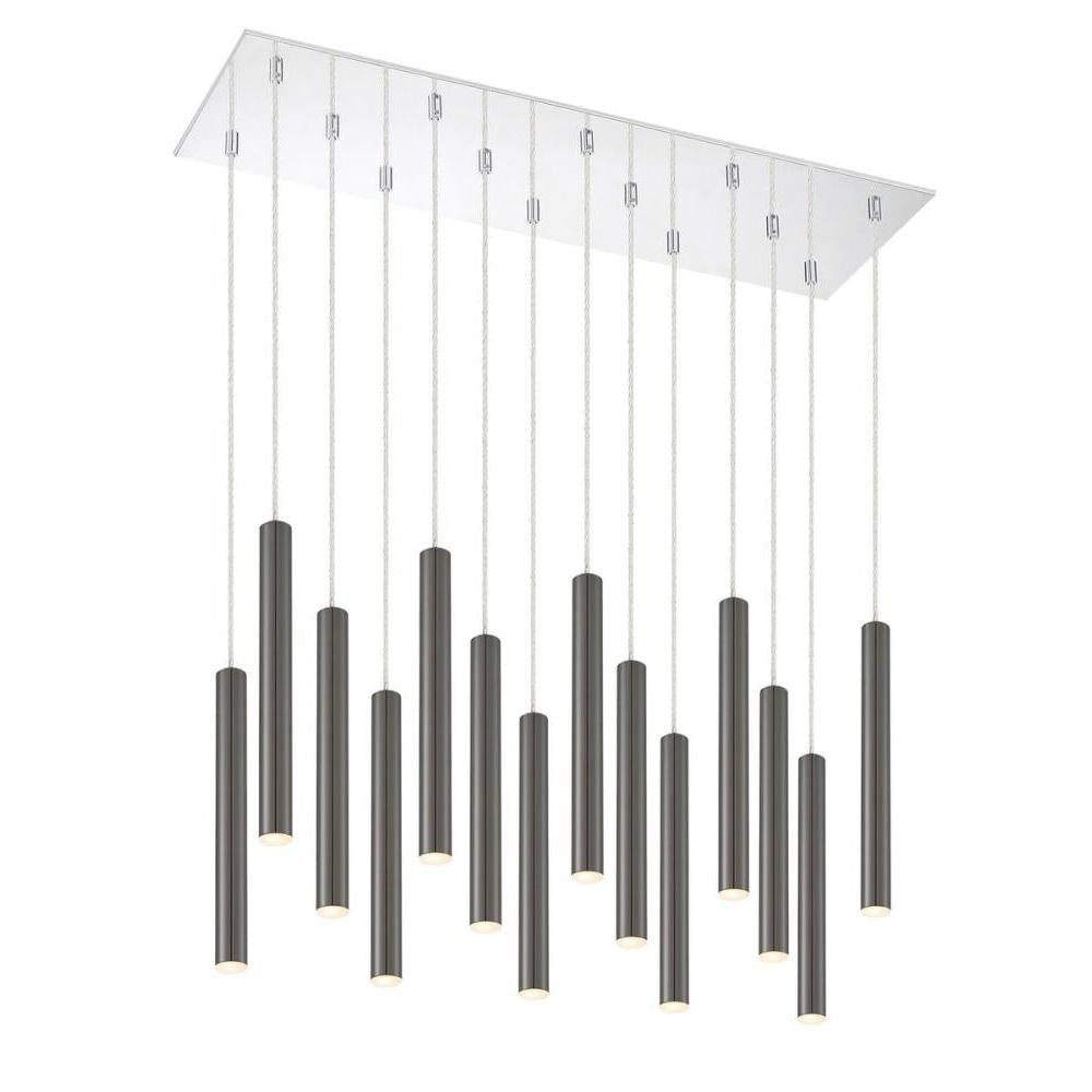 14 Light Chandelier-Pearl Black
