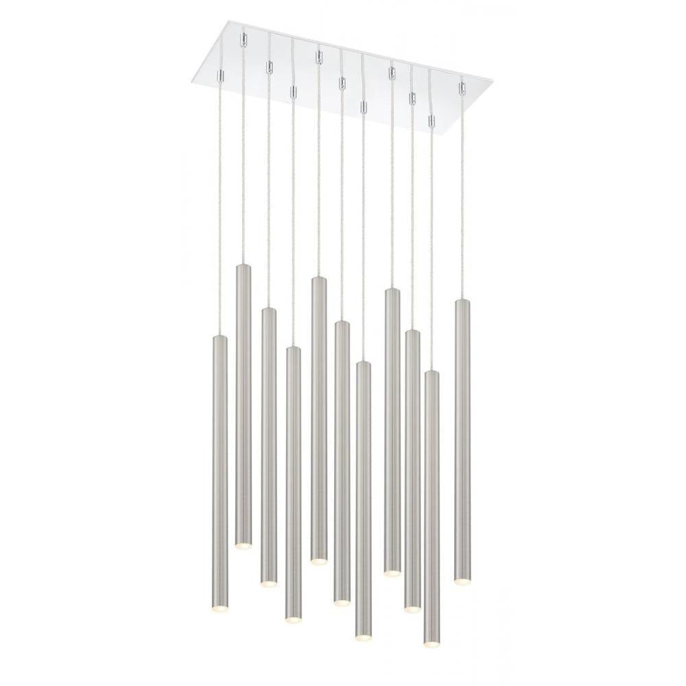 11 Light Chandelier-Brushed Nickel