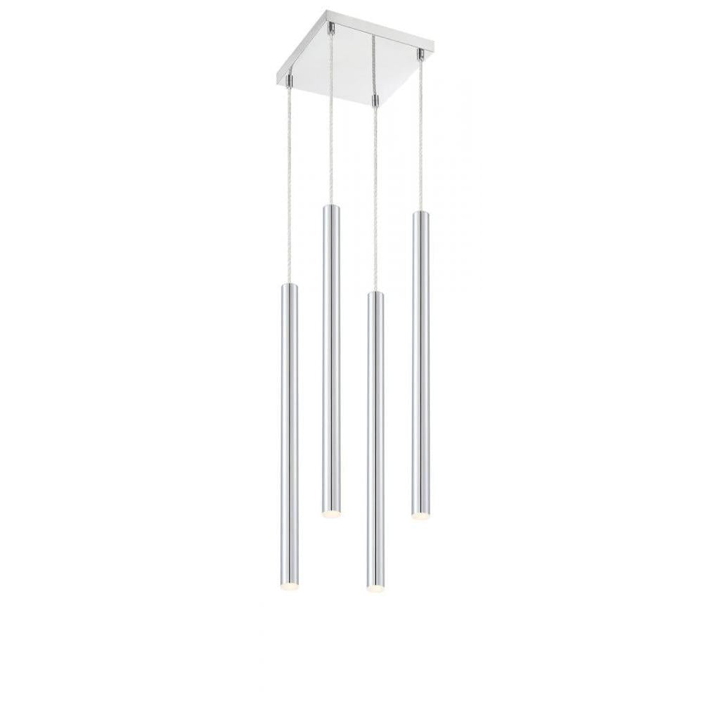 4 Light Chandelier-Chrome