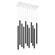 11 Light Chandelier-Matte Black