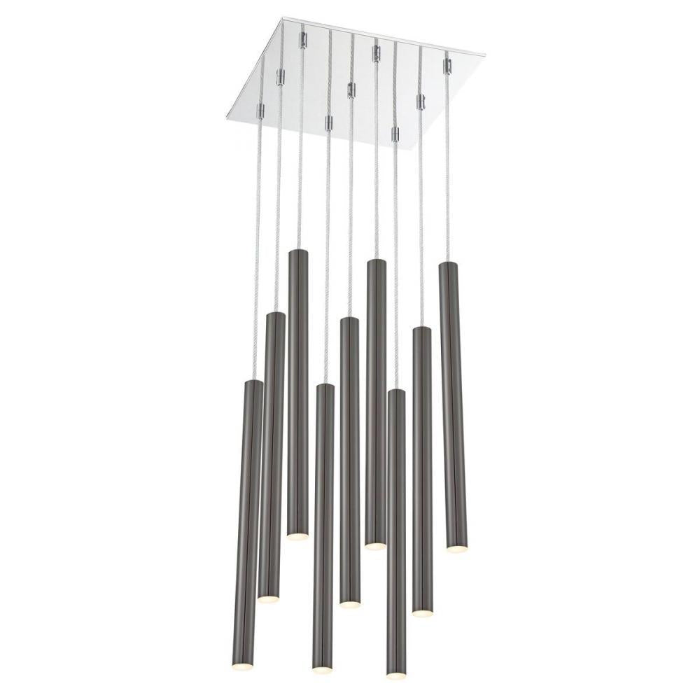 9 Light Chandelier-Pearl Black