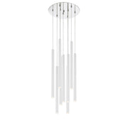 9 Light Chandelier-Matte White
