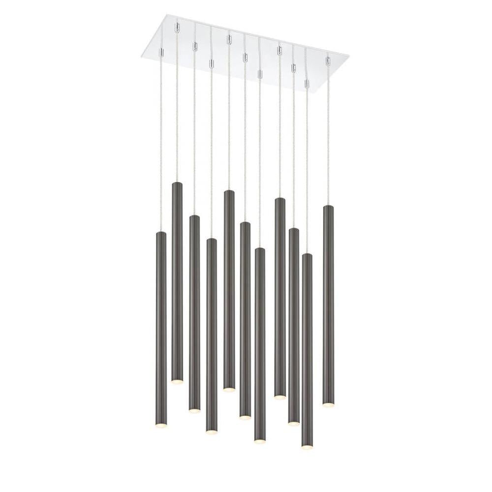 11 Light Chandelier-Pearl Black