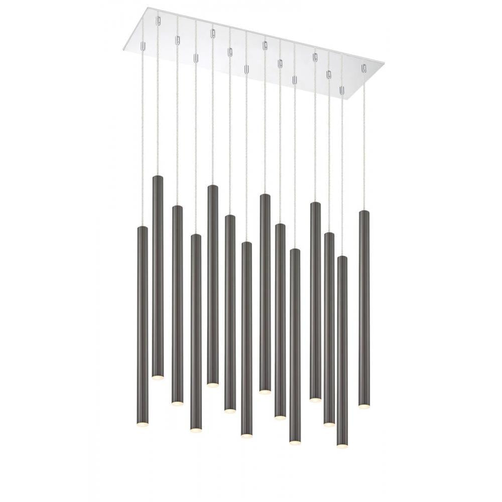 14 Light Chandelier-Pearl Black