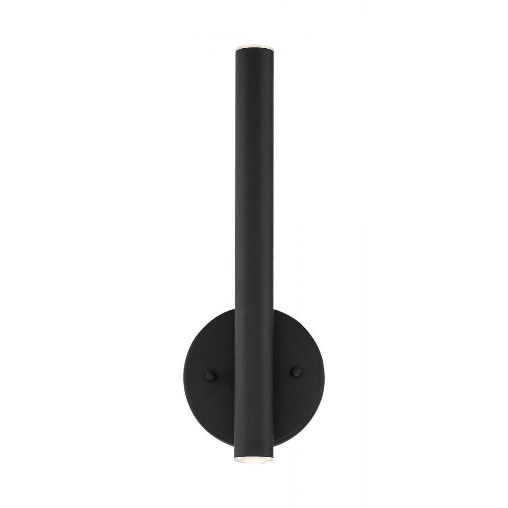 2 Light Wall Sconce-Matte Black