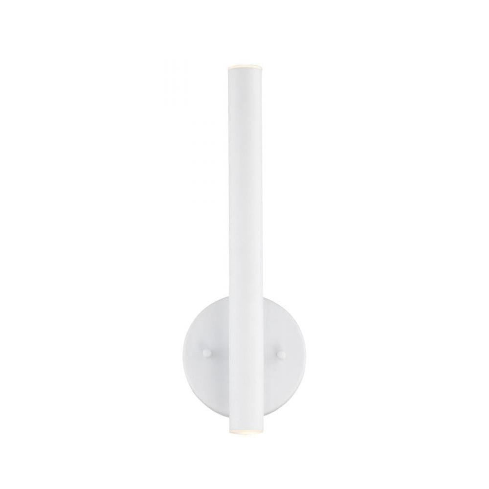 2 Light Wall Sconce-Matte White