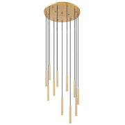 11 Light Chandelier-Modern Gold