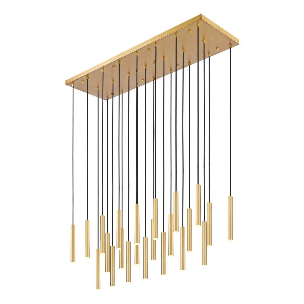 23 Light Linear Chandelier-Modern Gold