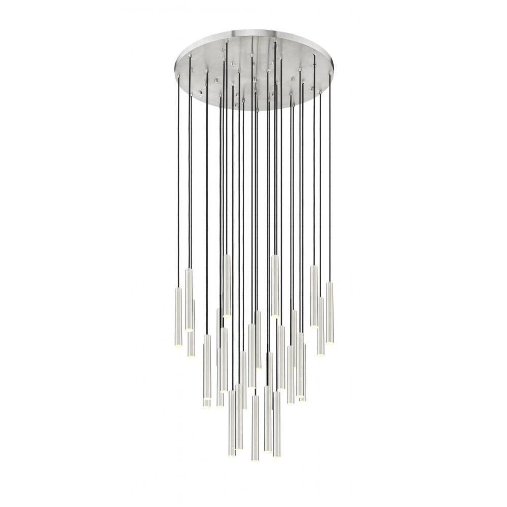 27 Light Chandelier-Brushed Nickel