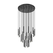 27 Light Chandelier-Matte Black