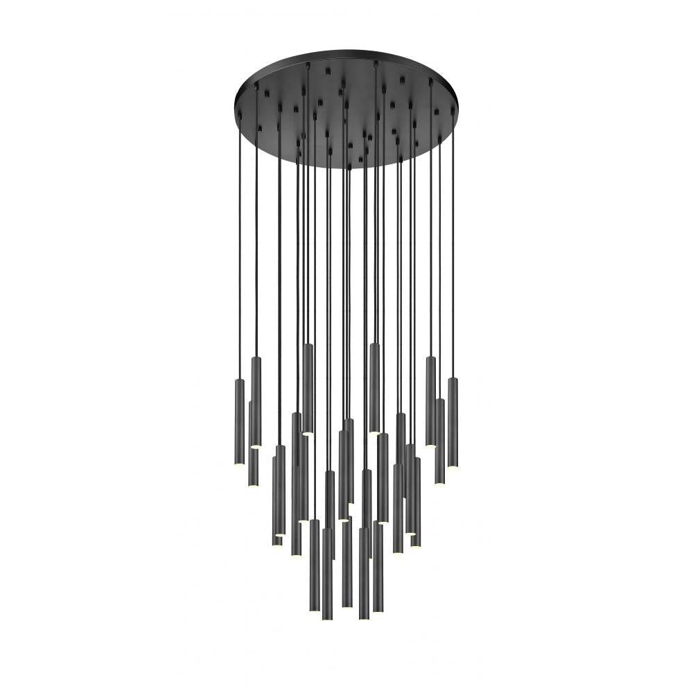 27 Light Chandelier-Matte Black
