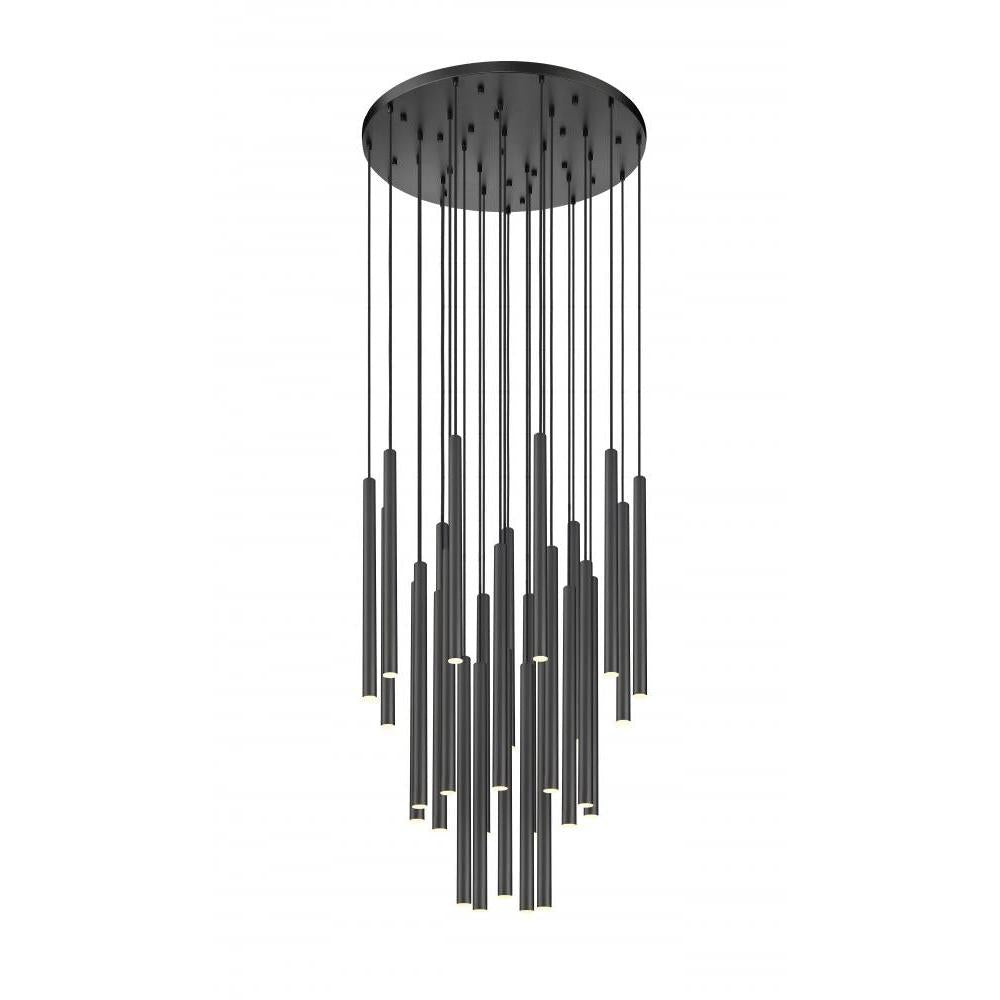 27 Light Chandelier-Matte Black