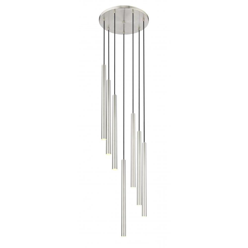 7 Light Chandelier-Brushed Nickel