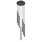 7 Light Chandelier-Matte Black
