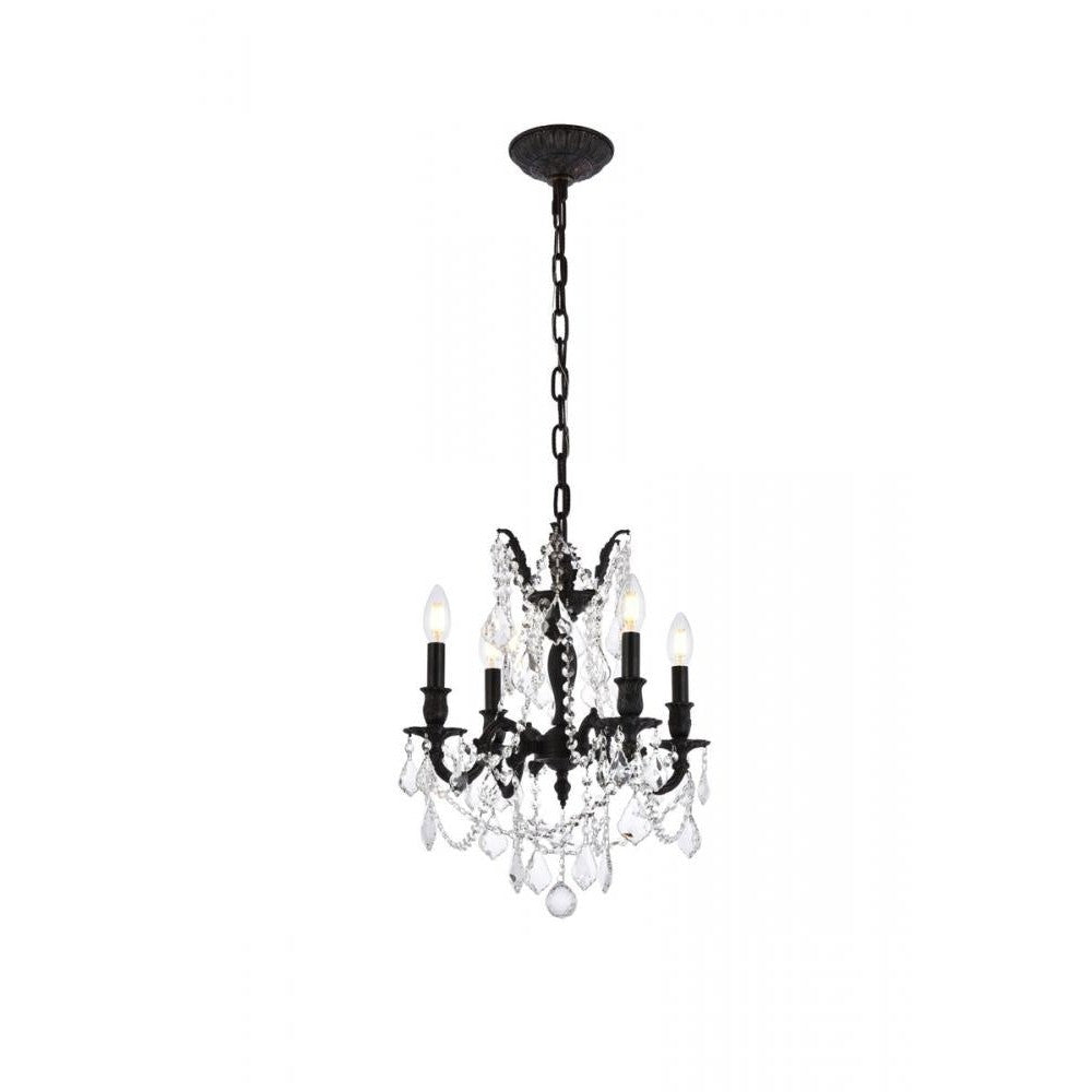 Elegant Lighting ROSALIA 9204D17DB/RC Pendant Traditional - Dark Bronze