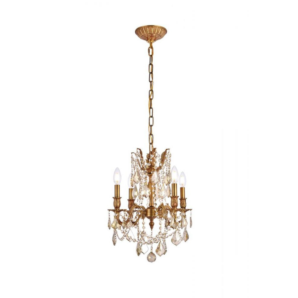 Elegant Lighting ROSALIA 9204D17FG-GT/RC Pendant Traditional - French Gold