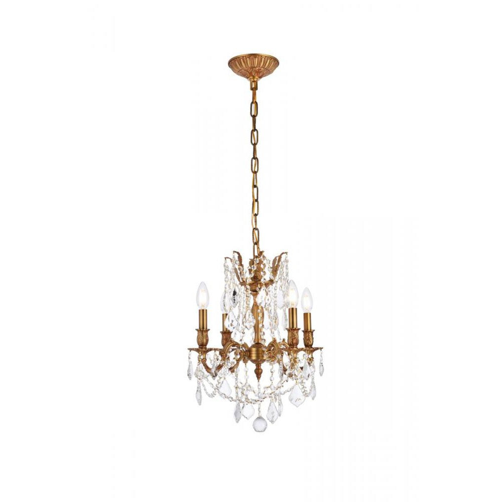 Elegant Lighting ROSALIA 9204D17FG/RC Pendant Traditional - French Gold