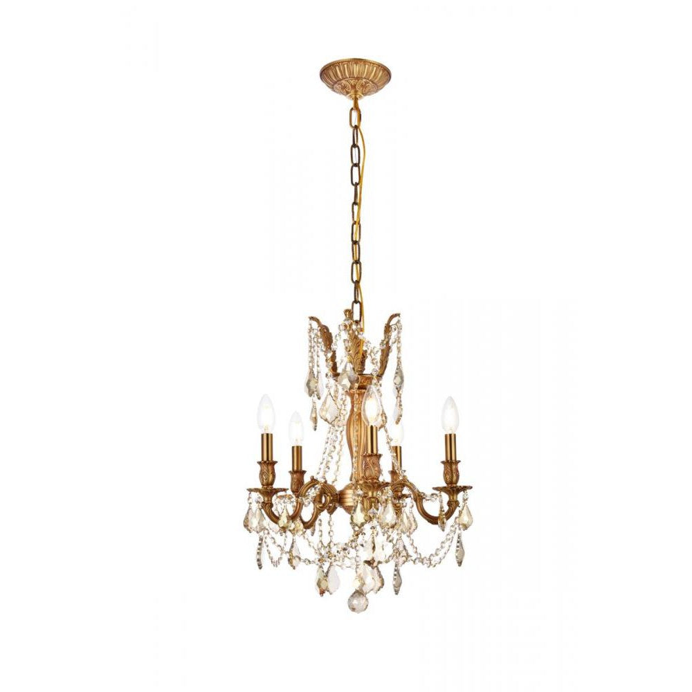 Elegant Lighting ROSALIA 9205D18FG-GT/RC Pendant Traditional - French Gold