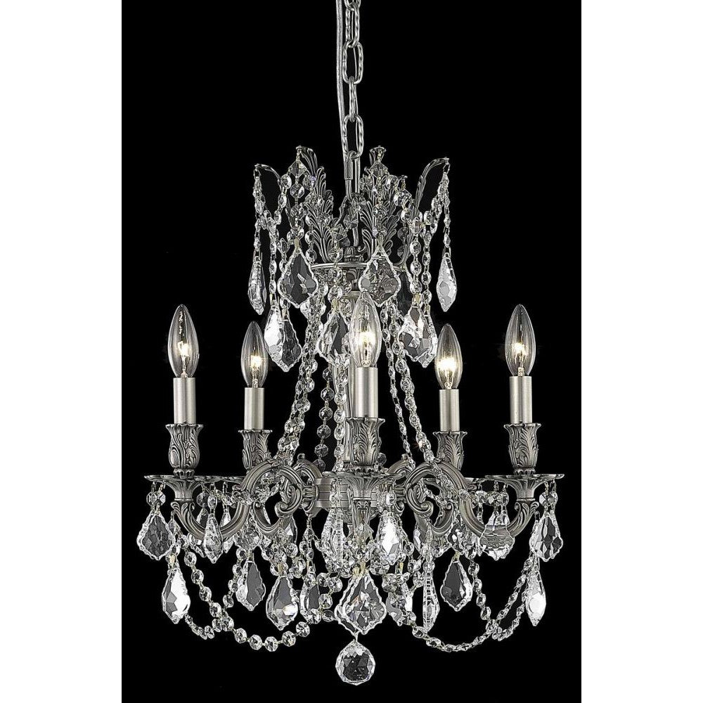 Elegant Lighting ROSALIA 9205D18PW/RC Pendant Traditional - Pewter