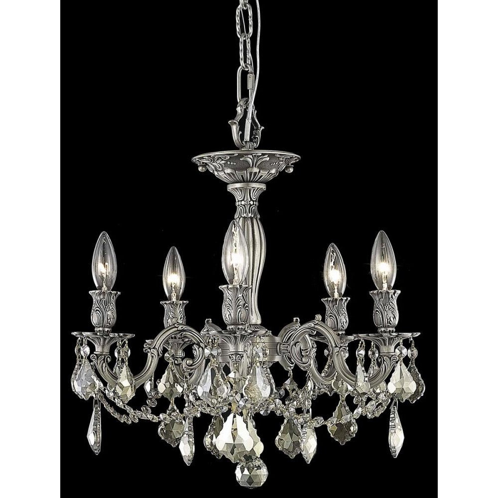 Elegant Lighting ROSALIA 9205F18PW-GT/RC Flush Mount Traditional - Pewter