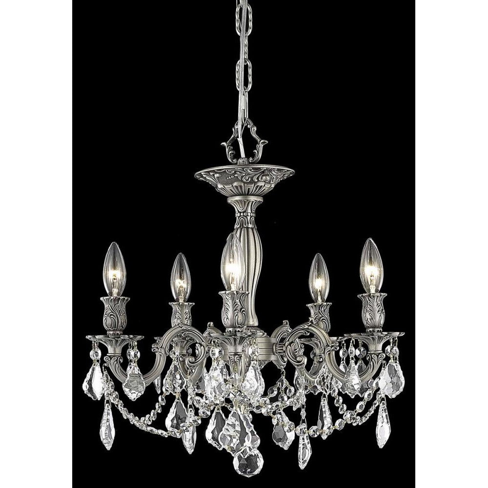 Elegant Lighting ROSALIA 9205F18PW/RC Flush Mount Traditional - Pewter