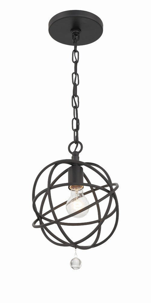 Crystorama SOLARIS 9220-BK Pendant Contemporary - Black