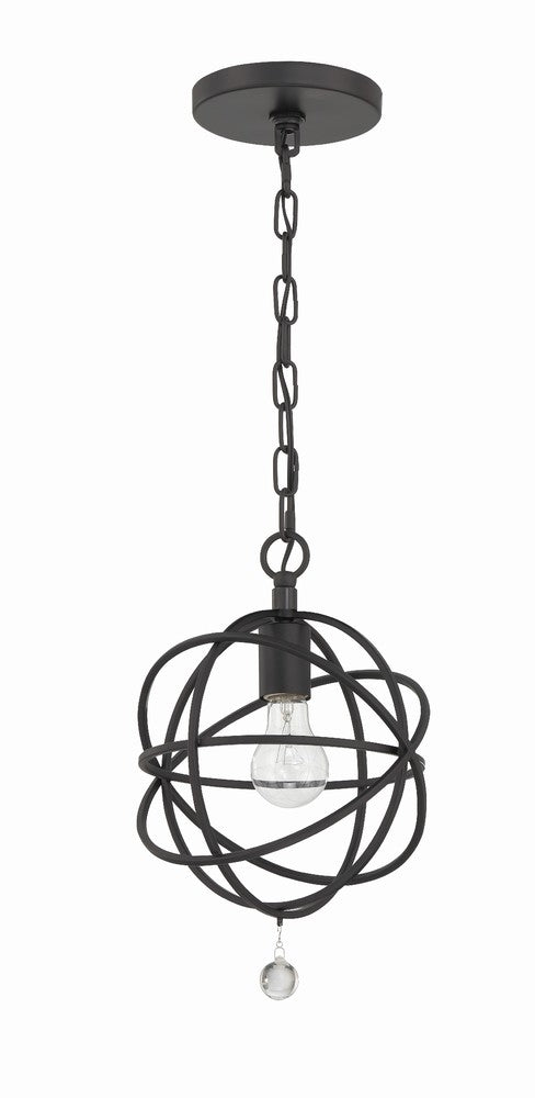 Crystorama SOLARIS 9220-BK Pendant Contemporary - Black