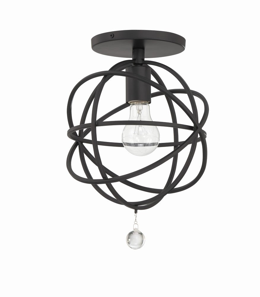 Crystorama SOLARIS 9220-BK_CEILING Flush Mount Contemporary - Black