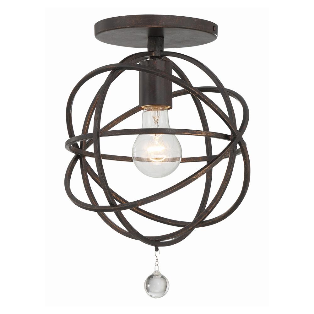 Crystorama SOLARIS 9220-EB_CEILING Flush Mount Contemporary - English Bronze