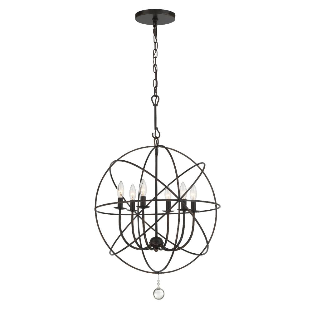 Crystorama SOLARIS 9226-EB Chandelier Contemporary - English Bronze