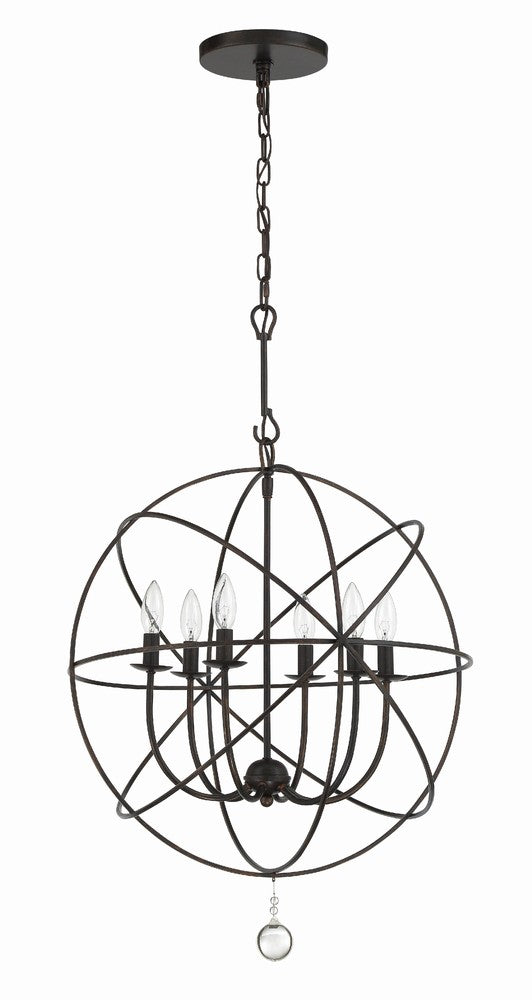 Crystorama SOLARIS 9226-EB Chandelier Contemporary - English Bronze