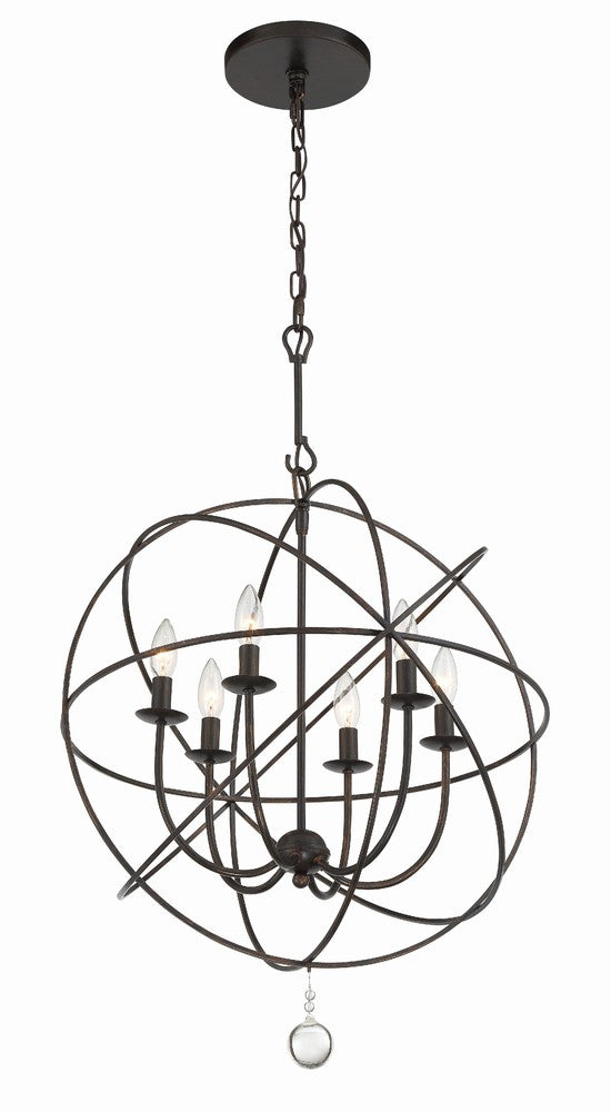 Crystorama SOLARIS 9226-EB Chandelier Contemporary - English Bronze