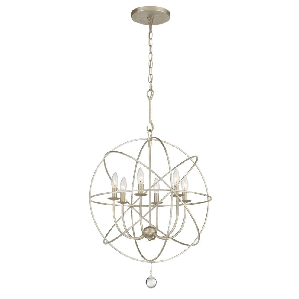 Crystorama SOLARIS 9226-OS Chandelier Contemporary - Olde Silver