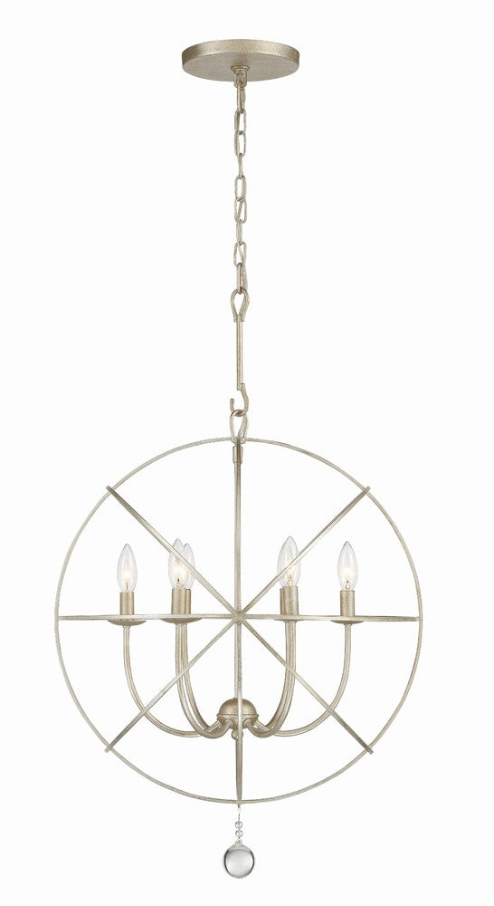 Crystorama SOLARIS 9226-OS Chandelier Contemporary - Olde Silver