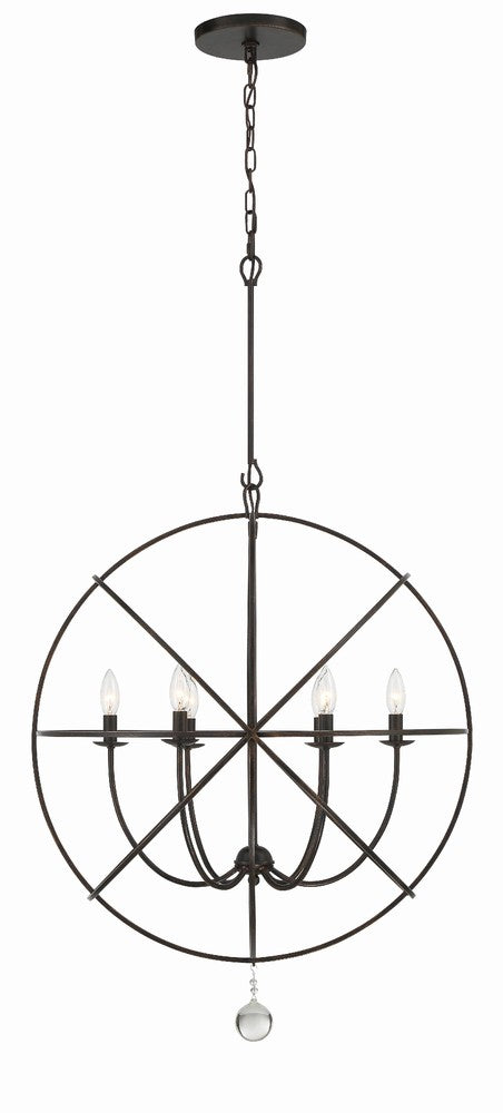 Crystorama SOLARIS 9228-EB Chandelier Contemporary - English Bronze