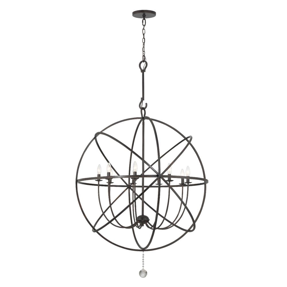 Crystorama SOLARIS 9229-EB Chandelier Contemporary - English Bronze