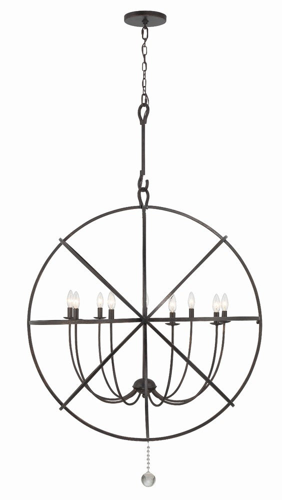 Crystorama SOLARIS 9229-EB Chandelier Contemporary - English Bronze