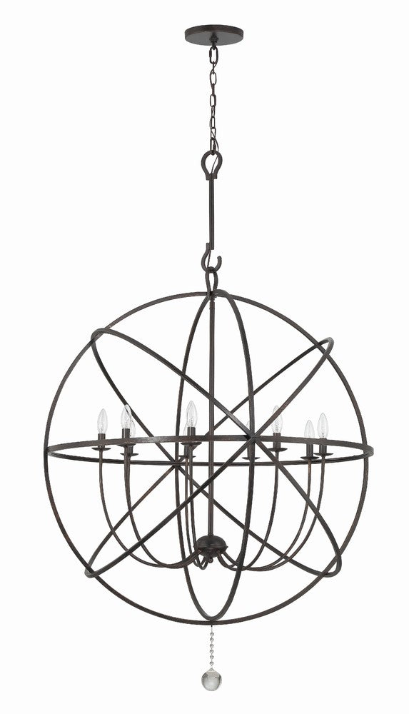 Crystorama SOLARIS 9229-EB Chandelier Contemporary - English Bronze