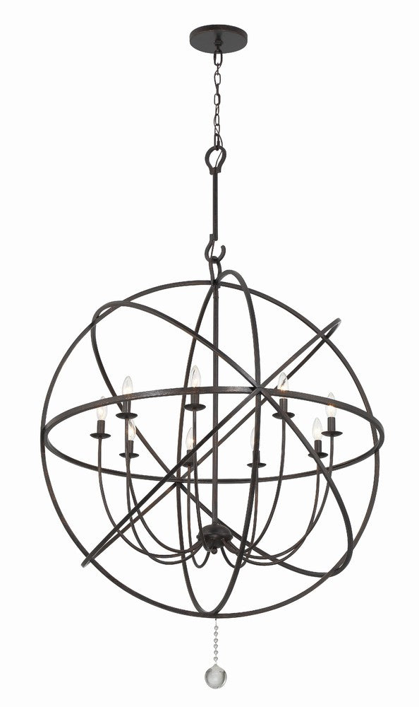 Crystorama SOLARIS 9229-EB Chandelier Contemporary - English Bronze