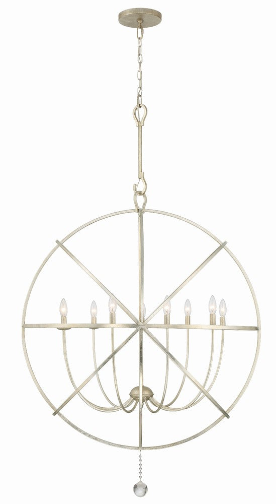 Crystorama SOLARIS 9229-OS Chandelier Contemporary - Olde Silver