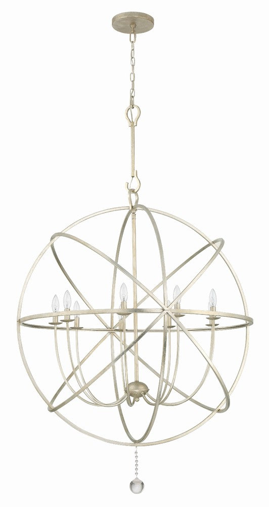 Crystorama SOLARIS 9229-OS Chandelier Contemporary - Olde Silver