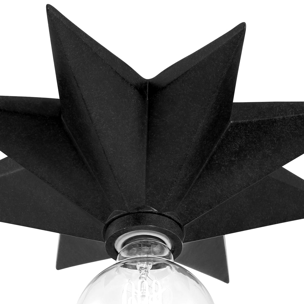 Crystorama Lighting 9230-BK Flush Mount Light Fixture, UL Dry Rated, Black
