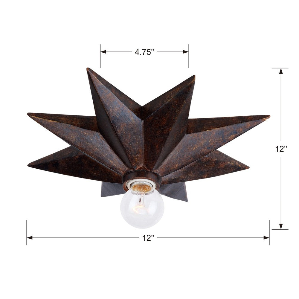 Crystorama ASTRO 9230-EB Sconce Country Rustic - English Bronze